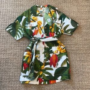 NWT Farm Rio Cargo tropical dress